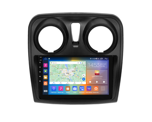 Штатная магнитола Lesko для Dacia Sandero II 2012-2016 экран 9" 2/32Gb CarPlay 4G Wi-Fi GPS Prime