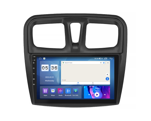 Штатная магнитола Lesko для Dacia Sandero II ver 3 2012-2016 экран 10" 2/32Gb CarPlay 4G Wi-Fi GPS Prime