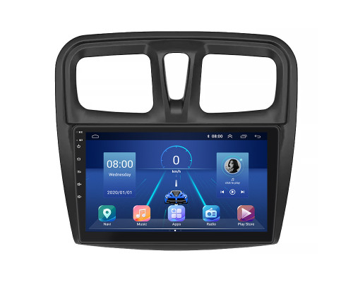 Штатная магнитола Lesko для Dacia Sandero II ver 3 2012-2016 экран 10" 2/32Gb 4G Wi-Fi GPS Top