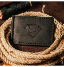 Затискач для грошей чорний Superman