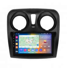 Штатная магнитола Lesko для Dacia Sandero II Рестайлинг 2016-2020 экран 9" 4/64Gb CarPlay 4G Wi-Fi GPS Prime