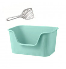 Туалет лоток для кошек с лопаткой Taotaopets 262207-40 Blue
