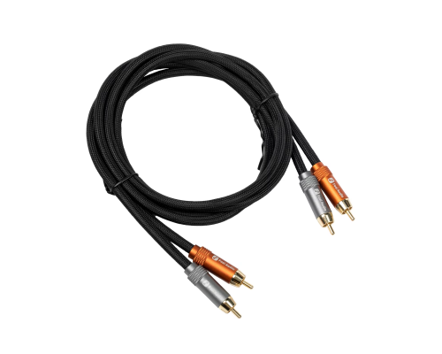 Кабель звуковий Fosi Audio Dual RCA 120см black
