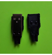 USB роз'єм під пайку black
