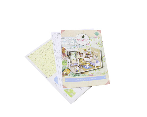 Кукольный дом конструктор DIY Cute Room 3013 Kitten Diary