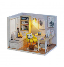 Кукольный дом конструктор DIY Cute Room QT-007-B Sunshine Study Room