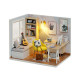 Кукольный дом конструктор DIY Cute Room QT-007-B Sunshine Study Room