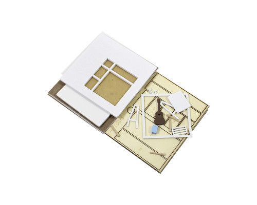 Кукольный дом конструктор DIY Cute Room QT-007-B Sunshine Study Room