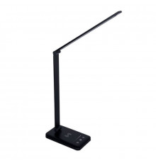 Настольная LED лампа M856 светодиодная с беспроводной зарядкой Black