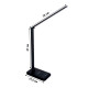 Настольная LED лампа M856 светодиодная с беспроводной зарядкой Black