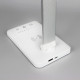 Настольная LED лампа M856 светодиодная с беспроводной зарядкой White + Silver
