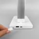 Настольная LED лампа M856 светодиодная с беспроводной зарядкой White + Silver
