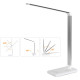 Настольная LED лампа M856 светодиодная с беспроводной зарядкой White + Silver