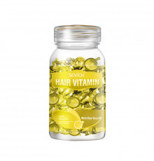 Витаминные капсулы для волос Sevich Hair Vitamin с маслом Алоэ Вера для светлых волос питание и блеск волос желтые 30 капсул