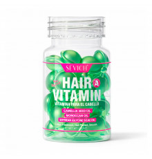 Витаминные капсулы для волос Sevich Hair Vitamin с марокканским маслом и маслом семян камелии для сухих и секущихся волос зеленые 30шт