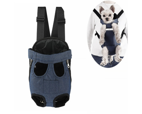 Рюкзак- кенгуру для животных SY210814 Dark Blue с карманом M