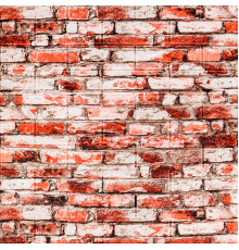 Декоративная 3D панель 700х770х4мм Красно-белый кирпич (341) SW-00000533