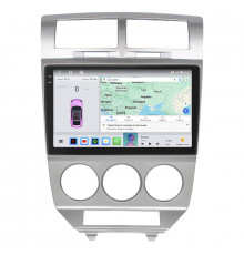 Штатная магнитола Lesko для Dodge Caliber I 2006-2009 экран 10" 4/64 QLED CarPlay 4G Wi-Fi GPS 360 Prime