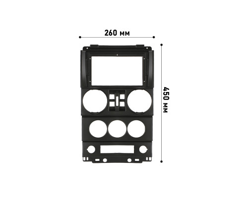 Переходная рамка Jeep Wrangler 2007-2010 (4 doors) (7882) 9"