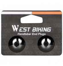 Заглушки в руль West Biking YP0804058 Black