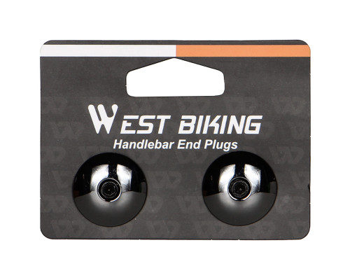 Заглушки в руль West Biking YP0804058 Black