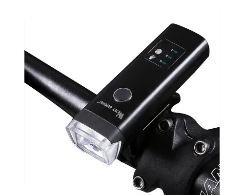 Фара велосипедная West Biking HJ-047 0701166 метал Black