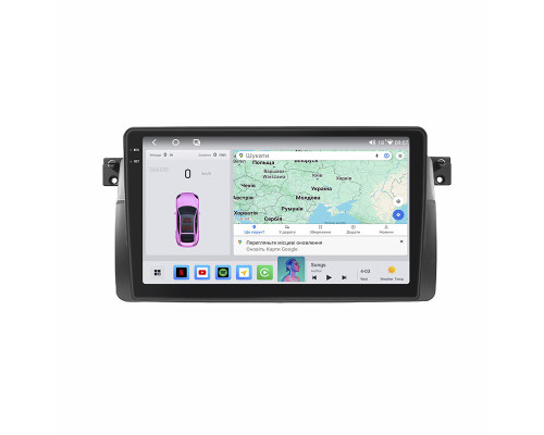 Штатная магнитола Lesko для BMW 3 серии IV (E46) 1998-2003 экран 9" 4/64 QLED CarPlay 4G Wi-Fi GPS 360 Prime