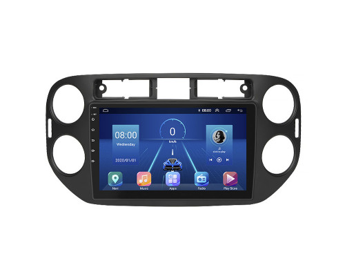 Штатная магнитола Lesko для Volkswagen Tiguan I 2007-2011 экран 9" 2/32Gb 4G Wi-Fi GPS Top