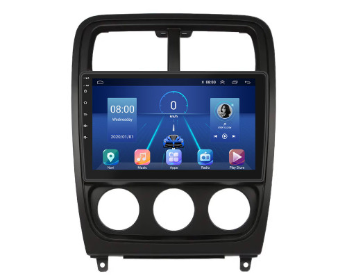 Штатная магнитола Lesko для Dodge Caliber I Рестайлинг 2009-2013 экран 9" 4/64Gb 4G Wi-Fi GPS Top