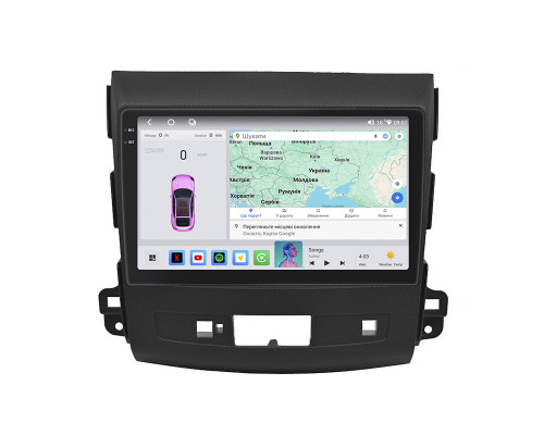 Штатная магнитола Lesko для Citroen C-Crosser  2007-2013 экран 9" 4/64 QLED CarPlay 4G Wi-Fi GPS 360 Prime