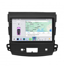 Штатная магнитола Lesko для Peugeot 4007  2007-2012 экран 9" 4/64 QLED CarPlay 4G Wi-Fi GPS 360 Prime