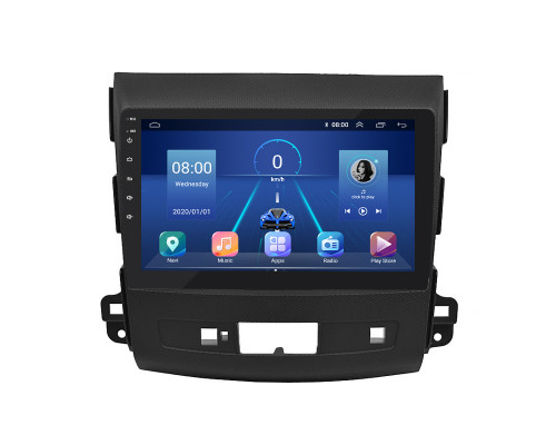 Штатная магнитола Lesko для Peugeot 4007  2007-2012 экран 9" 2/32Gb 4G Wi-Fi GPS Top