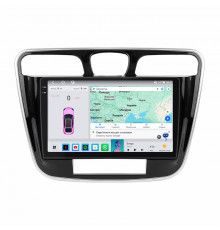 Штатная магнитола Lesko для Chrysler 200 I 2010-2014 экран 9" 4/64 QLED CarPlay 4G Wi-Fi GPS 360 Prime