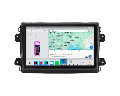 Штатная магнитола Lesko для Fiat Ducato ІII Рестайлинг 2 2021-н.в экран 9" 4/64 QLED CarPlay 4G Wi-Fi GPS 360 Prime