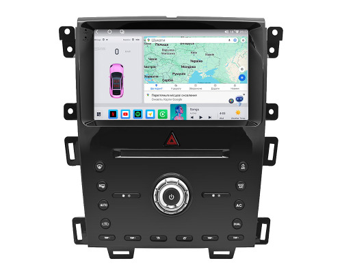 Штатная магнитола Lesko для Ford Edge I Рестайлинг 2010-2014 экран 9" 4/64 QLED CarPlay 4G Wi-Fi GPS 360 Prime