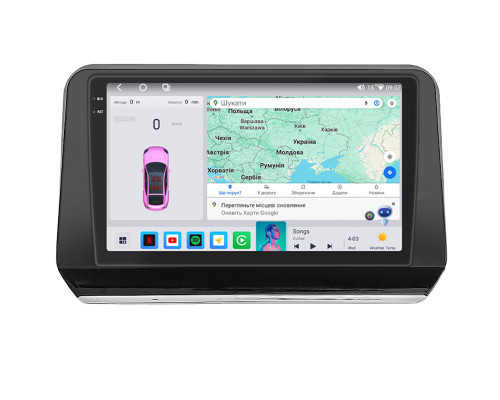 Штатная магнитола Lesko для Mitsubishi L200 VI 2023-н.в экран 9" 4/64 QLED CarPlay 4G Wi-Fi GPS 360 Prime