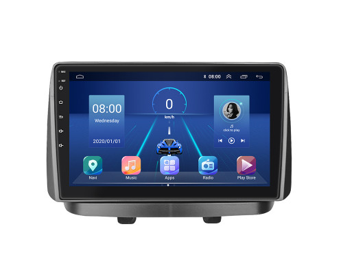 Штатная магнитола Lesko для Fiat Doblo I 2000-2005 экран 10" 2/32Gb 4G Wi-Fi GPS Top
