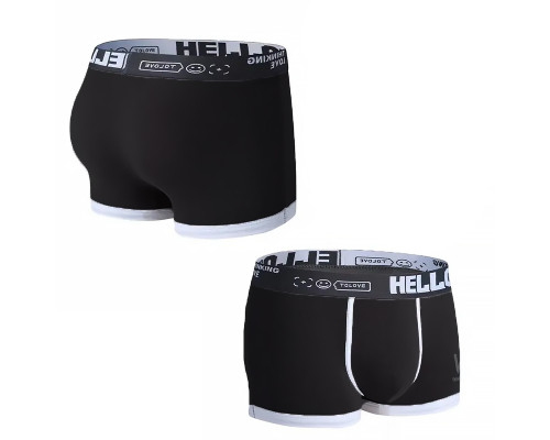 Набор мужских трусов боксеров PB-3199 Black/Turmeric/Gray/Light gray из 4 шт  XL