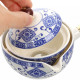 Дорожный набор для чайной церемонии керамический Blue+White