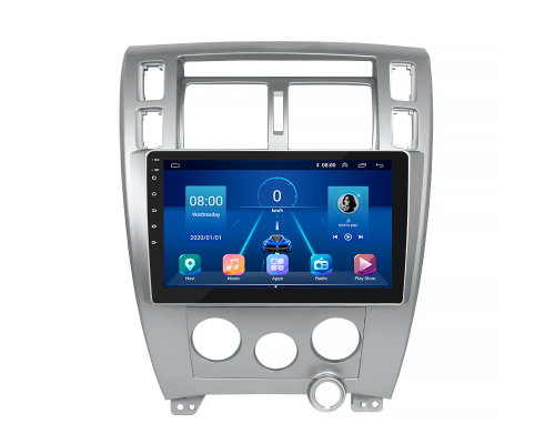 Штатная магнитола Lesko для Hyundai Tucson I 2004-2010 экран 10" 4/32Gb 4G Wi-Fi GPS Top