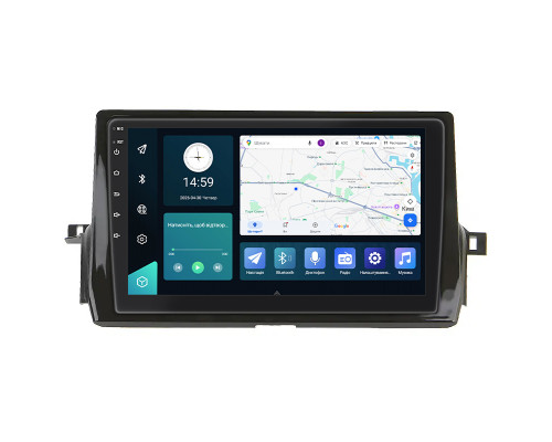 Штатная магнитола Lesko для Toyota Camry VIII (XV70) Рестайлинг 2020- экран 10" 4/32Gb 4G Wi-Fi GPS Top