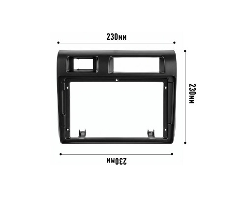Переходная рамка Toyota Land Cruiser (70) 2007-2020 (3328) 9" Black