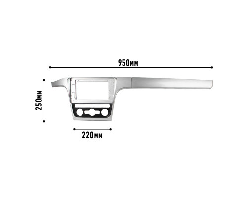 Переходная рамка Volkswagen Passat (NMS) 2011-2021 (2656) 10.1"