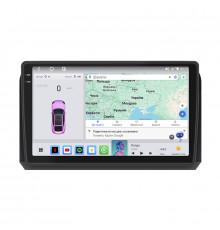 Штатная магнитола Lesko для Fiat Croma II Рестайлинг 2008-2011 экран 9" 4/64 QLED CarPlay 4G Wi-Fi GPS 360 Prime
