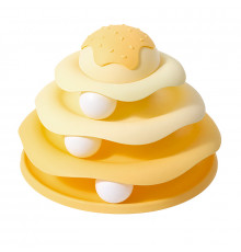 Игрушка Taotaopets 07A10001 для кота интелектуальная 3-х уровневая Башня Yellow