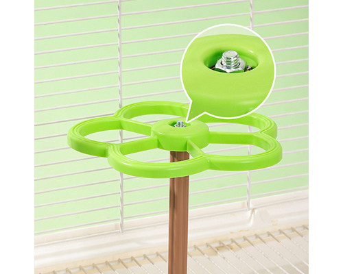 Игрушка для попугаев N365001 Вертушка для птиц ветряк колесо Green