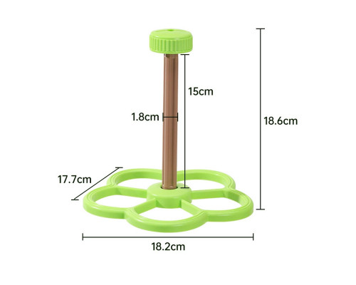 Игрушка для попугаев N365001 Вертушка для птиц ветряк колесо Green