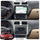 Штатная магнитола Lesko для Volkswagen Polo IV Рестайлинг ver. 2 2005-2009 экран 9" 6/128Gb 4G Wi-Fi GPS Top