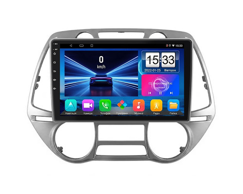 Штатная магнитола Lesko для Hyundai i20 I 2008-2012 экран 9" 1/16Gb Wi-Fi GPS Base