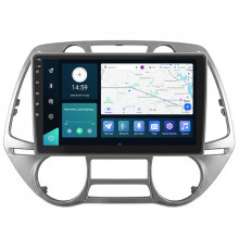 Штатная магнитола Lesko для Hyundai i20 I 2008-2012 экран 9" 6/128Gb 4G Wi-Fi GPS Top